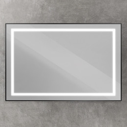 Зеркало BelBagno Kraft 120 SPC-KRAFT-1200-800-SENS-NERO с подсветкой