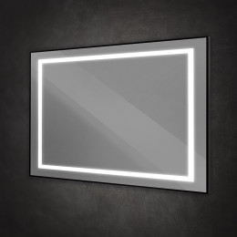 Зеркало BelBagno Kraft 120 SPC-KRAFT-1200-800-SENS-NERO с подсветкой
