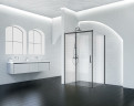 Душевой уголок BelBagno Acqua 130х90 ACQUA-AH-1-130/90-C-NERO