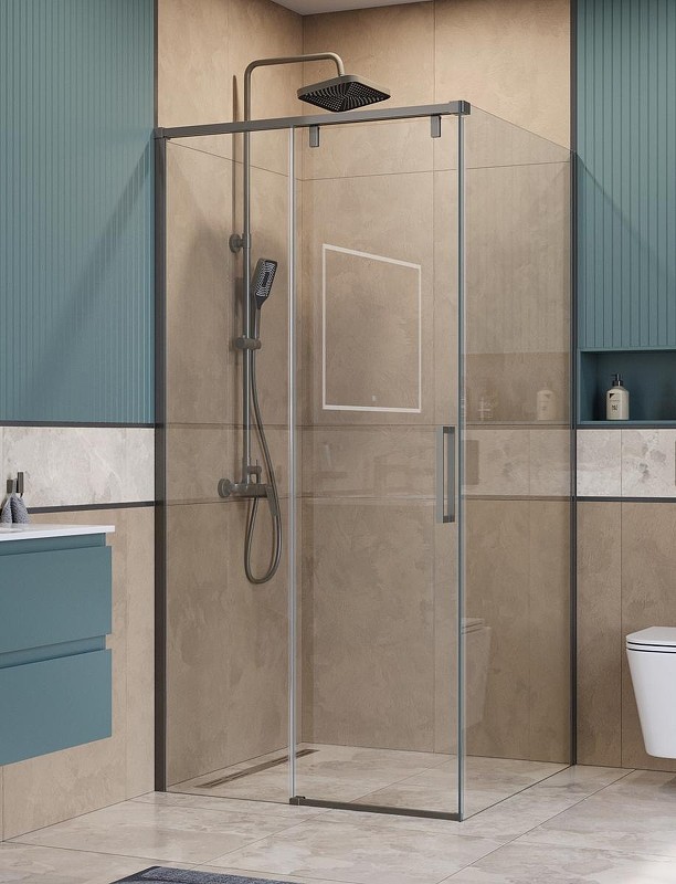 Душевой уголок BelBagno Soft Close-1 100x100 SOFT_CLOSE-1-A-1-100-C-GM