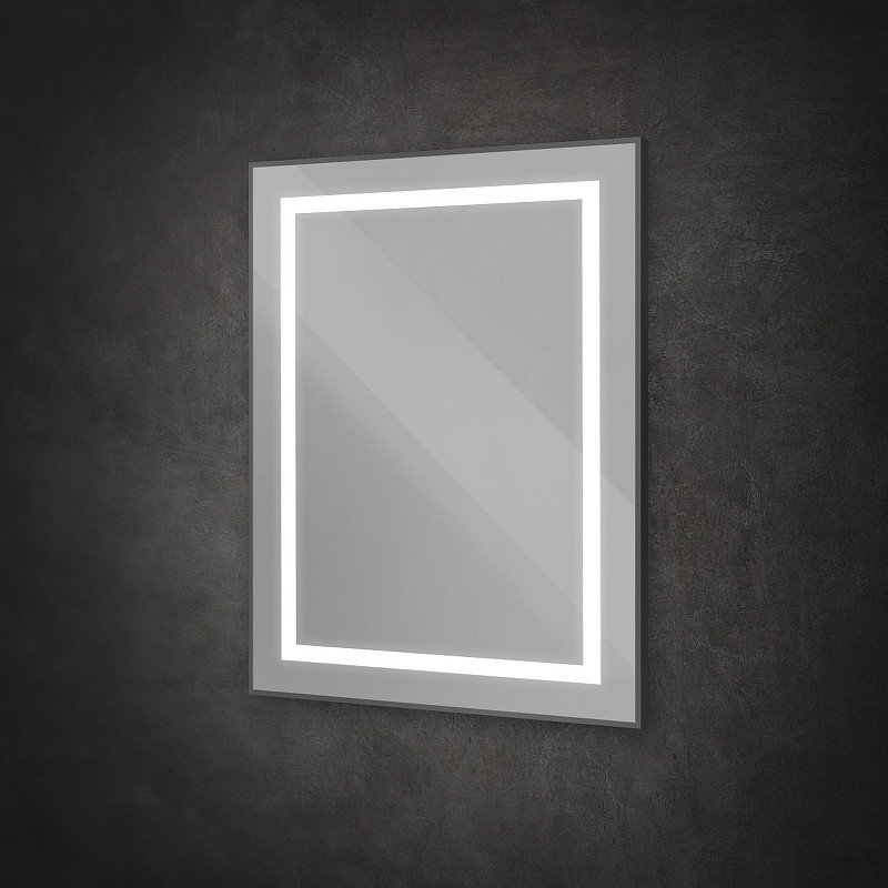 Зеркало BelBagno Kraft 70 SPC-KRAFT-700-800-SENS-NERO с подсветкой
