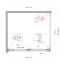 Душевой уголок BelBagno Soft Close-1 110x100 SOFT_CLOSE-1-AH-1-110/100-C-GM