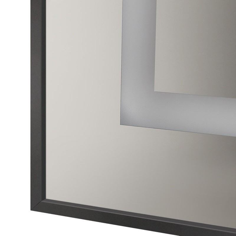Зеркало BelBagno Kraft 80 SPC-KRAFT-800-800-SENS-NERO с подсветкой