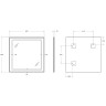 Зеркало BelBagno Kraft 80 SPC-KRAFT-800-800-SENS-NERO с подсветкой