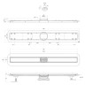душевой лоток BelBagno Luce BB-LD-LUCE-80-CR
