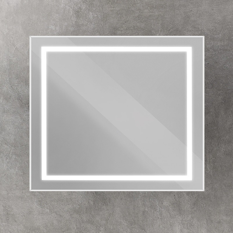 Зеркало BelBagno Kraft 90 SPC-KRAFT-900-800-SENS-AL с подсветкой