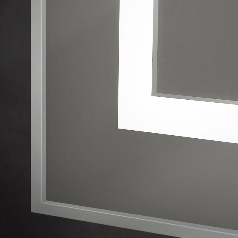 Зеркало BelBagno Kraft 90 SPC-KRAFT-900-800-SENS-AL с подсветкой