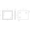 Зеркало BelBagno Kraft 90 SPC-KRAFT-900-800-SENS-AL с подсветкой