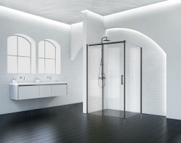 Душевой уголок BelBagno Acqua 140х90 ACQUA-AH-1-140/90-C-NERO