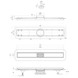 душевой лоток BelBagno Luce BB-LD-LUCE-60-BIANCO