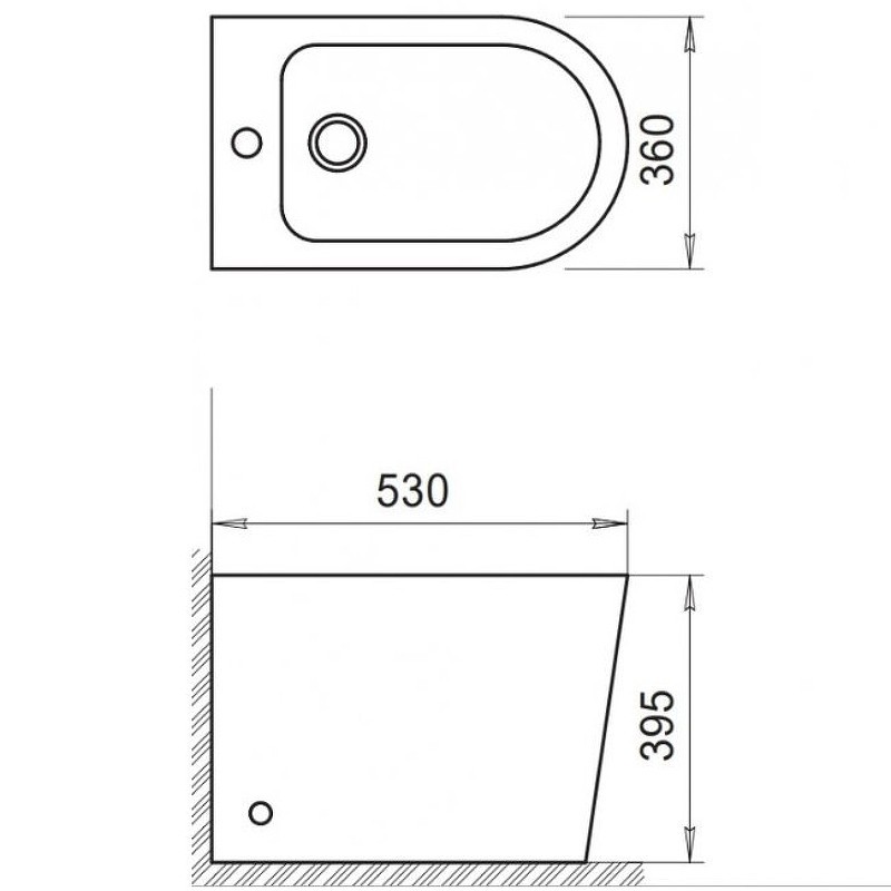 Биде BelBagno Flay-R BB1003B