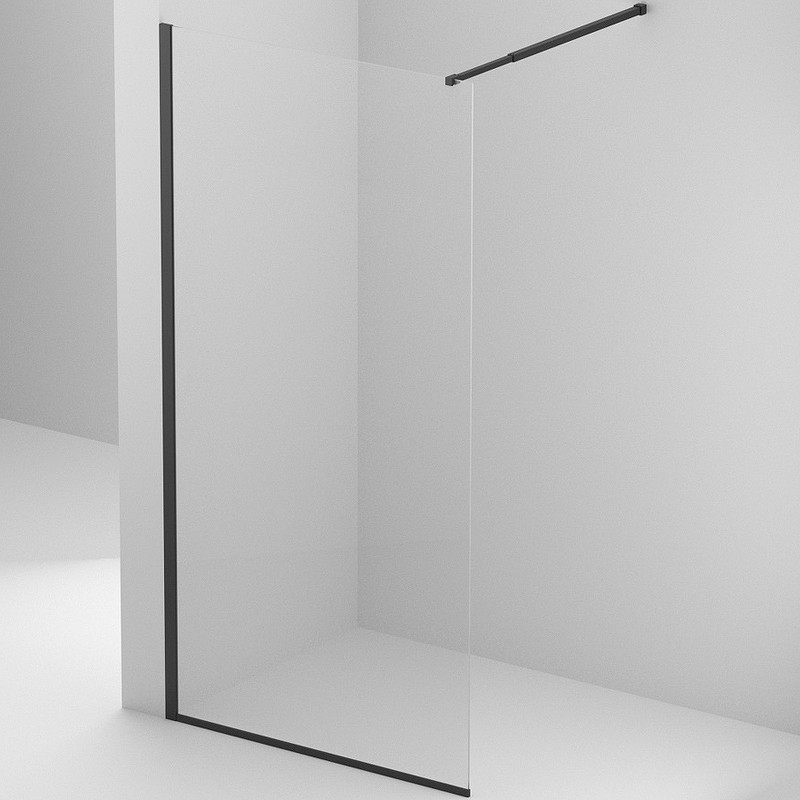 Душевая перегородка BelBagno Kraft 100 KRAFT-L-1-100-C-NERO