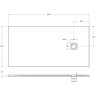 Душевой поддон из искусственного камня BelBagno Uno 160x80 TRAY-MR-UNO-AH-160/80-35-W-NO