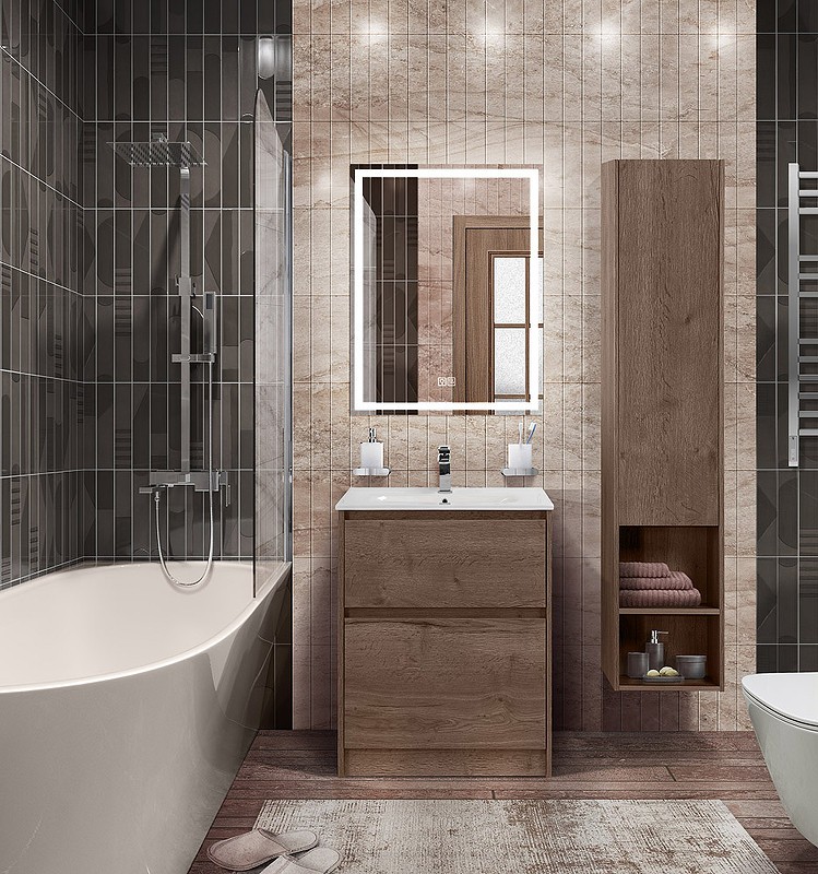 Тумба под раковину BelBagno Kraft 60 KRAFT-600-2C-PIA-RT