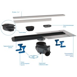 душевой лоток BelBagno Luce BB-LD-LUCE-90-CR