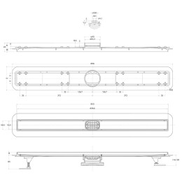душевой лоток BelBagno Luce BB-LD-LUCE-90-CR