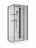 Душевая кабина BelBagno Uno 90х90 R UNO-CAB-A-1-90-C-NERO-Bi-TOP-R