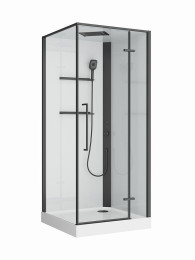 Душевая кабина BelBagno Uno 90х90 R UNO-CAB-A-1-90-C-NERO-Bi-TOP-R