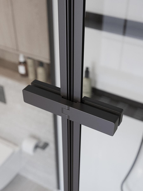 Душевая кабина BelBagno Uno 90х90 R UNO-CAB-A-1-90-C-NERO-Bi-TOP-R
