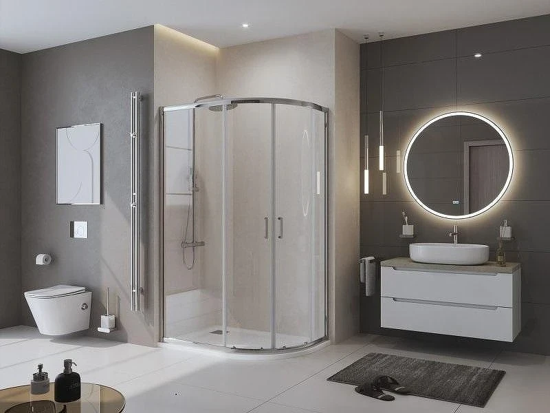Душевой поддон из искусственного камня BelBagno Uno 120x80 L TRAY-MR-UNO-RH-120/80-550-35-W-L-NO