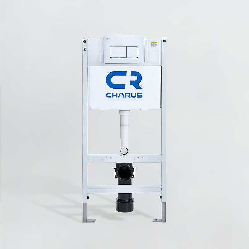 Комплект унитаза BelBagno Uno BB3105CHR/SC с инсталляцией Charus City CR.200.21.01