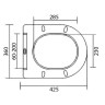 Комплект унитаза BelBagno Uno BB3105CHR/SC с инсталляцией Charus City CR.200.21.01