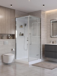 Душевая кабина BelBagno Uno 90х90 R UNO-CAB-A-1-90-C-Cr-Bi-TOP-R