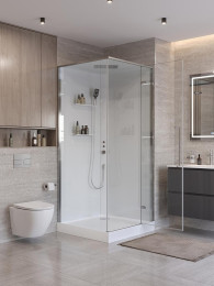 Душевая кабина BelBagno Uno 90х90 R UNO-CAB-A-1-90-C-Cr-Bi-TOP-R