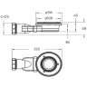 Душевой поддон из искусственного камня BelBagno Uno 80x80 TRAY-MR-UNO-A-80-35-W-CR