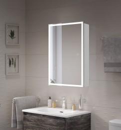 Зеркальный шкаф BelBagno 50 SPC-GRT-500/800-1A-LED-TCH с подсветкой