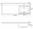 Раковина BelBagno 120 R BB1200/480-LV-MR-R
