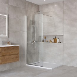 Душевая перегородка BelBagno Kraft 80 KRAFT-L-1-80-C-Cr