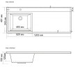 Раковина BelBagno 120 L BB1200/480-LV-MR-L
