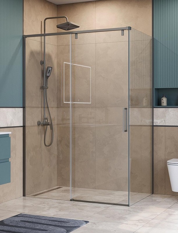 Душевой уголок BelBagno Soft Close-1 140x100 SOFT_CLOSE-1-AH-1-140/100-C-GM