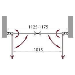 Душевая дверь BelBagno Sela 115 SELA-B-2-115-P-Cr