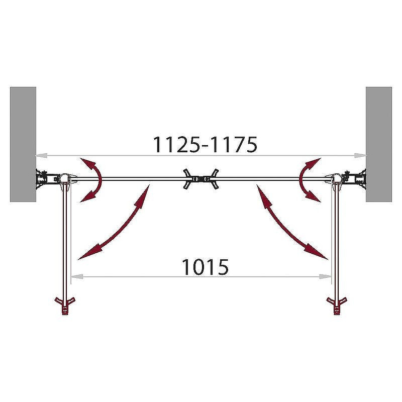 Душевая дверь BelBagno Sela 115 SELA-B-2-115-P-Cr