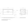 Тумба под раковину BelBagno Kraft 100 KRAFT-1000-2C-SO-CG подвесная