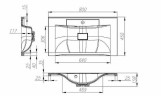 Раковина BelBagno 80 BB800/450-LV-MR-PR