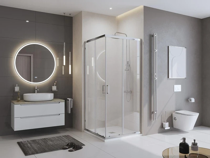 Душевой поддон из искусственного камня BelBagno Uno 90x90 TRAY-MR-UNO-A-90-35-W-BO