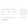 Тумба под раковину BelBagno Kraft 120 KRAFT-1200-2C-SO-RT подвесная