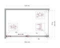 Душевой уголок BelBagno Soft Close-1 140x90 SOFT_CLOSE-1-AH-1-140/90-C-GM