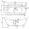 Акриловая ванна BelBagno 183x75 BB05