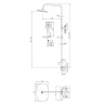 Душевая система BelBagno Acqua ACQUA-DOCM-CRM