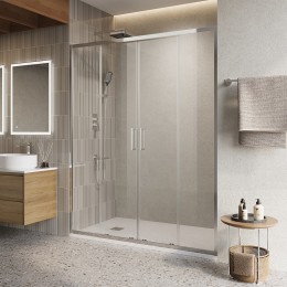 Душевая дверь BelBagno Luce 140 LUCE-BF-2-140-C-Cr