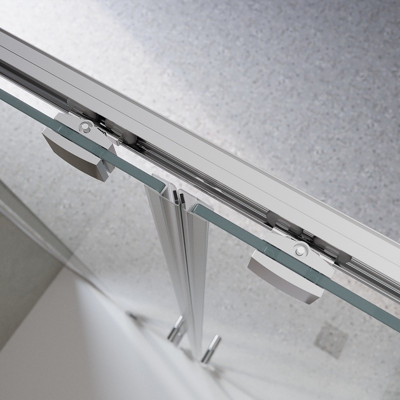 Душевая дверь BelBagno Luce 140 LUCE-BF-2-140-C-Cr