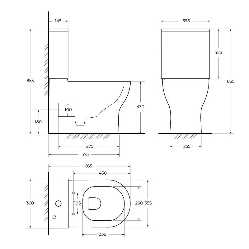 Унитаз-компакт BelBagno Senso-R BB2141CP-TOR/SC