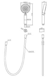 Душевой гарнитур BelBagno Ancona BB-DFS-5-CRM