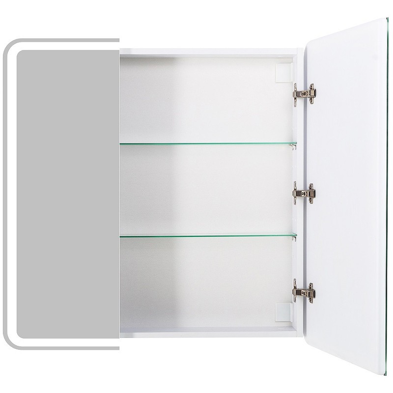 Зеркальный шкаф BelBagno Marino 80 SPC-MAR-800/800-2A-LED-TCH с подсветкой