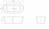 Акриловая ванна BelBagno 167х80 BB306-1675