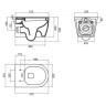Унитаз BelBagno Marino BB105CHR/BB105SC подвесной